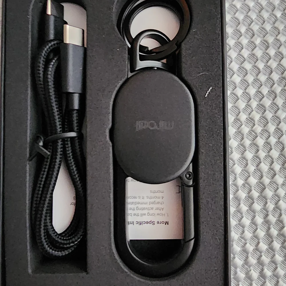 Black Key Finder Works With Apple My Find App, Phone Holster with Clip
